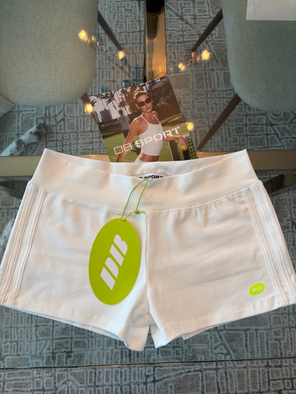 DB Sport Women's White Athletic Shorts